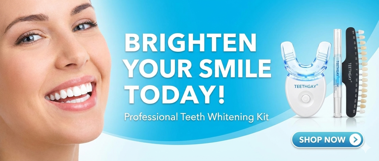 Bright smile web banner